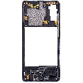Mid-Frame Housing Compatible For Samsung Galaxy A41 (A415 / 2020) (Aftermarket Plus) (Prism Crush Black)