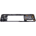 Mid-Frame Housing Compatible For Samsung Galaxy A41 (A415 / 2020) (Aftermarket Plus) (Prism Crush Black)
