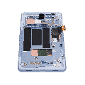 OLED Assembly With Frame (With Finger Print Scanner) Compatible For Google Pixel 7a 5G (Refurbished) (Sea)