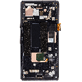 OLED Assembly With Frame (With Finger Print Scanner) Compatible For Google Pixel 7a 5G (Refurbished) (Charcoal) 