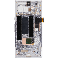 OLED Assembly With Frame (With Finger Print Scanner) Compatible For Google Pixel 7a 5G (Refurbished) (Snow) 