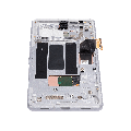 OLED Assembly With Frame (With Finger Print Scanner) Compatible For Google Pixel 7a 5G (Refurbished) (Snow) 