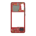 Mid-Frame Housing Compatible For Samsung Galaxy A41 (A415 / 2020) (Aftermarket Plus) (Prism Crush Red)