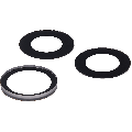 Back Camera Lens (Glass Only) With Adhesive Compatible For iPhone 15 Pro Max (3 Piece Set) (Aftermarket Plus) (10 Pack)