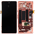 OLED Assembly With Frame (With Finger Print Scanner) Compatible For Google Pixel 7a 5G (Refurbished) (Coral)