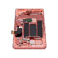 OLED Assembly With Frame (With Finger Print Scanner) Compatible For Google Pixel 7a 5G (Refurbished) (Coral)