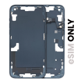 Mid-Frame Housing With Power And Volume Button Compatible For iPhone 14 Plus (US Version) (Used OEM Pull: Grade C) (Midnight)