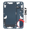 Mid-Frame Housing With Power And Volume Button Compatible For iPhone 14 Plus (US Version) (Used OEM Pull: Grade B) (Midnight)