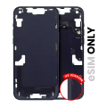 Mid-Frame Housing With Power And Volume Button Compatible For iPhone 14 Plus (US Version) (Used OEM Pull: Grade C) (Midnight)