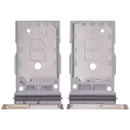 Dual Sim Card Tray Compatible For Samsung Galaxy S24 5G / S24 Plus 5G (Amber Yellow)