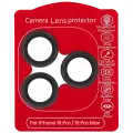 Casper Camera Lens Protector Compatible For iPhone 16 Pro / 16 Pro Max (Black Titanium) (Clear)