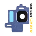 Back Camera Lens With Bezel Ring Compatible For Samsung Galaxy S8 (Blue)