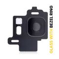 Back Camera Lens With Bezel Ring Compatible For Samsung Galaxy S8 (Midnight Black)