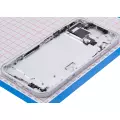 Mid-Frame Housing With Power And Volume Button Compatible For iPhone 15 Plus (International Version) (Aftermarket Plus) (Blue)