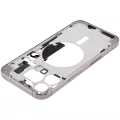 Mid-Frame Housing With Power And Volume Button Compatible For iPhone 15 Pro Max (US Version) (Aftermarket Plus) (Natural Titanium)