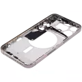 Mid-Frame Housing With Power And Volume Button Compatible For iPhone 15 Pro Max (US Version) (Aftermarket Plus) (Natural Titanium)