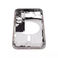Mid-Frame Housing With Power And Volume Button Compatible For iPhone 15 Pro Max (US Version) (Aftermarket Plus) (Natural Titanium)