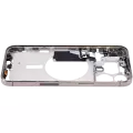 Mid-Frame Housing With Power And Volume Button Compatible For iPhone 15 Pro Max (US Version) (Aftermarket Plus) (Natural Titanium)