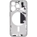 Mid-Frame Housing With Power And Volume Button Compatible For iPhone 15 Pro (International Version) (Aftermarket Plus) (Natural Titanium)