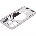 Mid-Frame Housing With Power And Volume Button Compatible For iPhone 15 Pro (International Version) (Aftermarket Plus) (Natural Titanium)