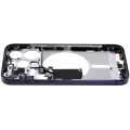 Mid-Frame Housing With Power And Volume Button Compatible For iPhone 15 Pro (US Version) (Aftermarket Plus) (Blue Titanium)