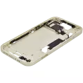 Mid-Frame Housing With Power And Volume Button Compatible For iPhone 15 (International Version) (Aftermarket Plus) (Yellow)