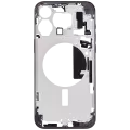 Mid-Frame Housing With Power And Volume Button Compatible For iPhone 15 Pro Max (US Version) (Aftermarket Plus) (Black Titanium)