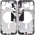 Mid-Frame Housing With Power And Volume Button Compatible For iPhone 15 Pro Max (US Version) (Aftermarket Plus) (Black Titanium)