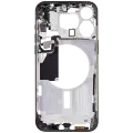 Mid-Frame Housing With Power And Volume Button Compatible For iPhone 15 Pro Max (US Version) (Aftermarket Plus) (Black Titanium)
