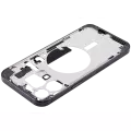 Mid-Frame Housing With Power And Volume Button Compatible For iPhone 15 Pro Max (US Version) (Aftermarket Plus) (Black Titanium)