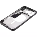 Mid-Frame Housing With Power And Volume Button Compatible For iPhone 15 Pro Max (US Version) (Aftermarket Plus) (Black Titanium)