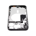 Mid-Frame Housing With Power And Volume Button Compatible For iPhone 15 Pro Max (US Version) (Aftermarket Plus) (Black Titanium)
