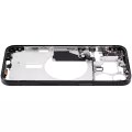 Mid-Frame Housing With Power And Volume Button Compatible For iPhone 15 Pro Max (US Version) (Aftermarket Plus) (Black Titanium)