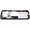 Mid-Frame Housing With Power And Volume Button Compatible For iPhone 15 Pro Max (US Version) (Aftermarket Plus) (Black Titanium)