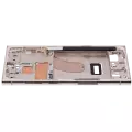Mid-Frame Housing Compatible For Samsung Galaxy S23 Ultra 5G (US & International Version) (Cream)
