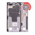 Mid-Frame Housing Compatible For Samsung Galaxy S23 Ultra 5G (International Version) (Lavender)