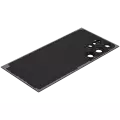 Back Cover Glass With Camera Lens Compatible For Samsung Galaxy S24 Ultra 5G (No Logo) (Aftermarket Plus) (Titanium Black)