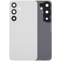 Back Cover Glass With Camera Lens Compatible For Samsung Galaxy S24 5G (No Logo) (Aftermarket Plus) (Marble Gray)