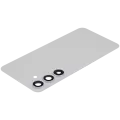 Back Cover Glass With Camera Lens Compatible For Samsung Galaxy S24 5G (No Logo) (Aftermarket Plus) (Marble Gray)