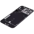 Back Glass With Steel Plate With Wireless NFC Charging MagSafe Magnet & Flashlight Flex Compatible For iPhone 16 Pro Max (Used OEM Pull: Grade A) (Natural Titanium)