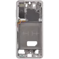 Mid-Frame Housing Compatible For Compatible For Samsung Galaxy S21 5G (Phantom White)