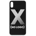 Back Cover Glass Compatible For iPhone X (No Logo) (Space Gray)