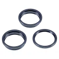 Back Camera Bezel Ring Only Compatible For iPhone 15 Pro Max (Blue Titanium) (3 Piece Set)