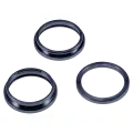 Back Camera Bezel Ring Only Compatible For iPhone 15 Pro Max (Blue Titanium) (3 Piece Set)