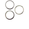 Back Camera Bezel Ring Only Compatible For iPhone 15 Pro Max (Natural Titanium) (3 Piece Set)