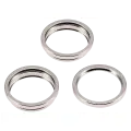 Back Camera Bezel Ring Only Compatible For iPhone 15 Pro Max (Natural Titanium) (3 Piece Set)