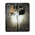 Inner OLED Assembly With Frame Compatible For Samsung Galaxy Z Fold 5 5G (US & International) (Used OEM Pull: Grade A) (Cream)