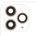 Back Camera Lens With Bracket & Bezel Compatible For iPhone 11 Pro / Pro Max (3 Piece Set)  (Aftermarket Plus) (Gold)