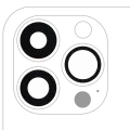 Back Camera Lens (Glass Only) With Adhesive Compatible For iPhone 13 Pro / 13 Pro Max (3 Piece Set) (Aftermarket Plus) (10 Pack)