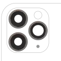 Back Camera Lens With Bracket & Bezel Compatible For iPhone 11 Pro / Pro Max (3 Piece Set) (Real Sapphire / Premium) (Black)